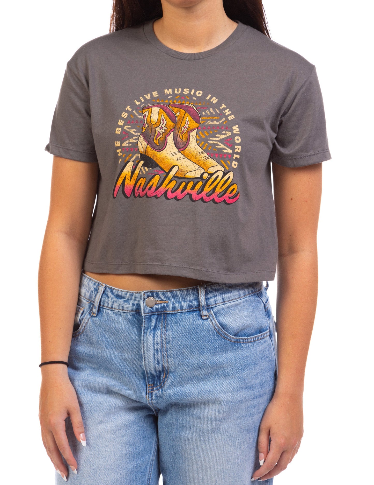 Nashville Country Rock Cropped Top