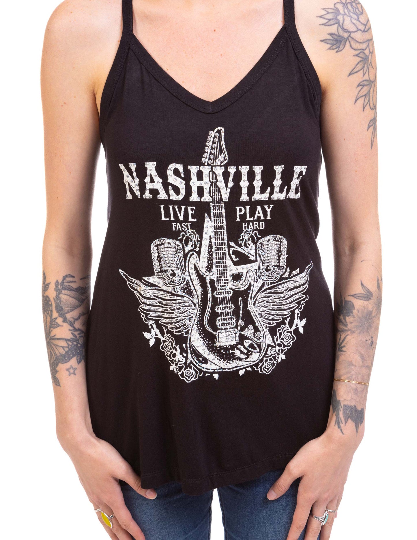 Nashville Live Fast Play Hard Tank