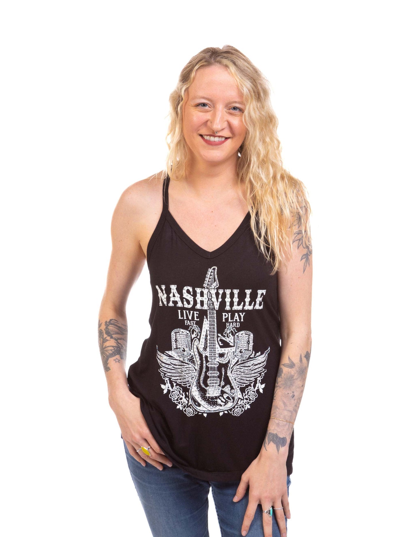 Nashville Live Fast Play Hard Tank