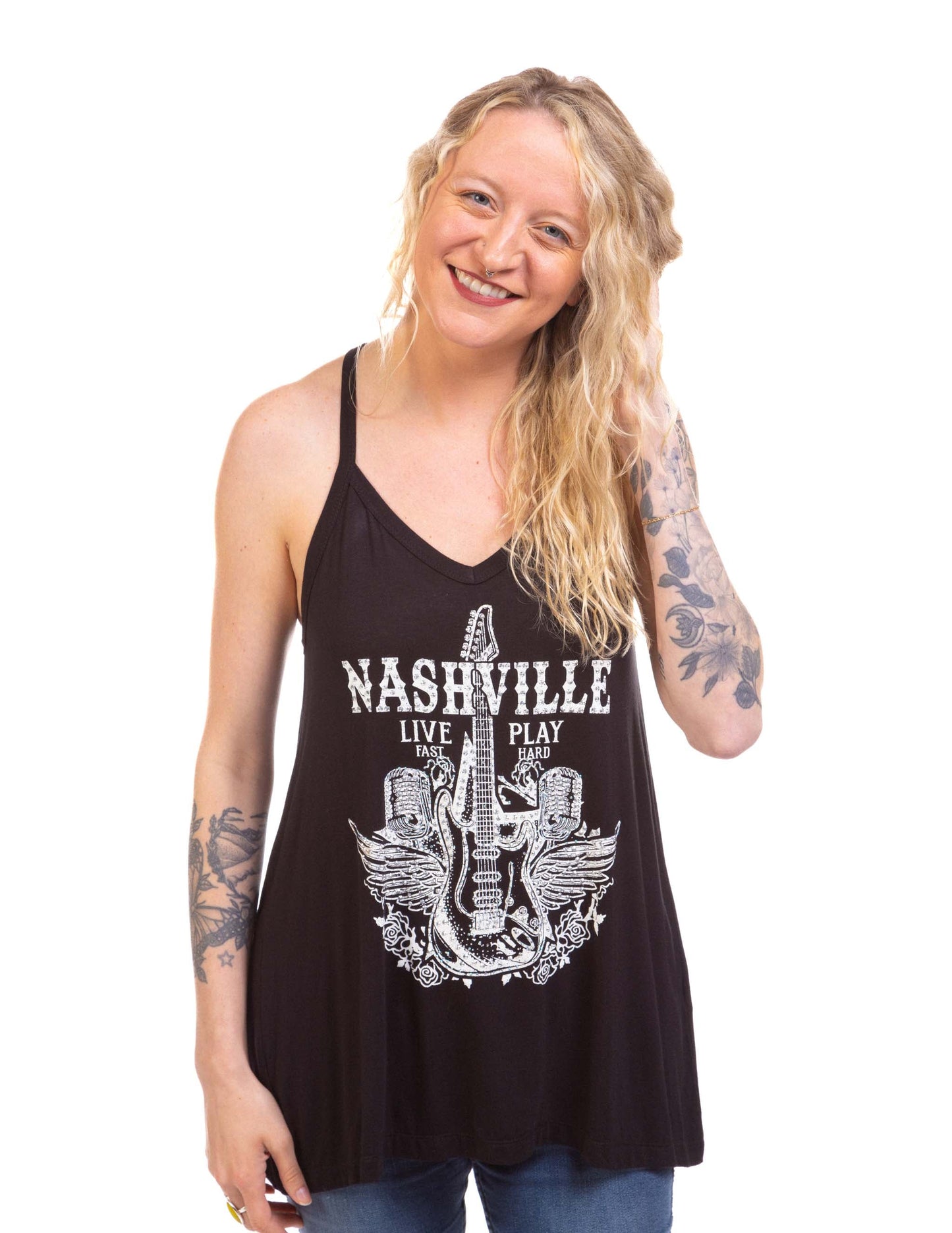 Nashville Live Fast Play Hard Tank
