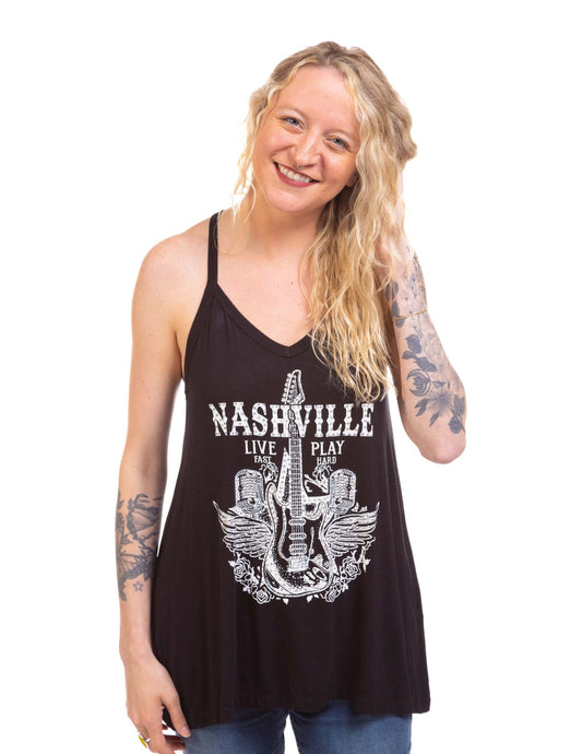Nashville Live Fast Play Hard Tank