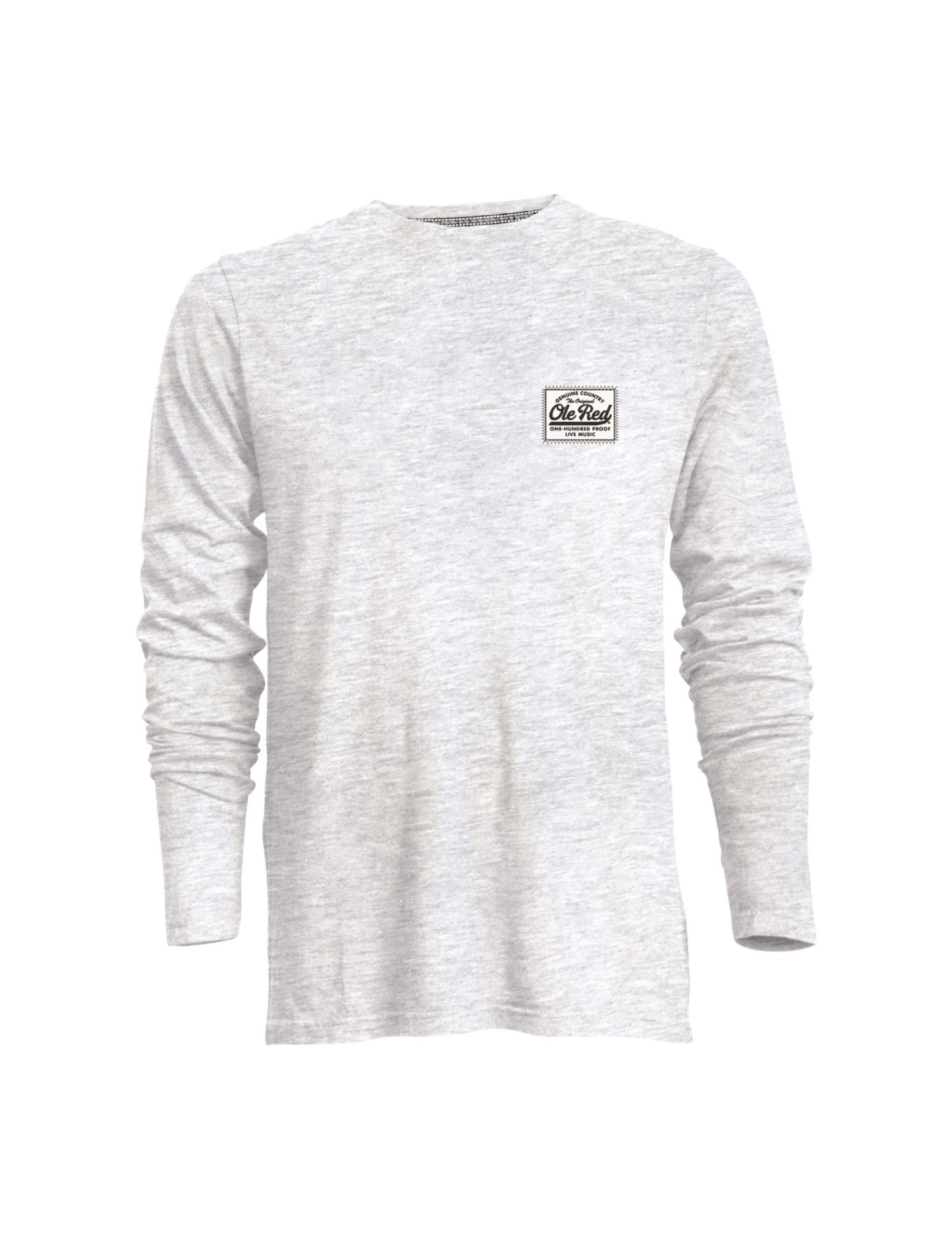 Ole Red 100 Proof Faux Suede Label Long-Sleeve T-Shirt