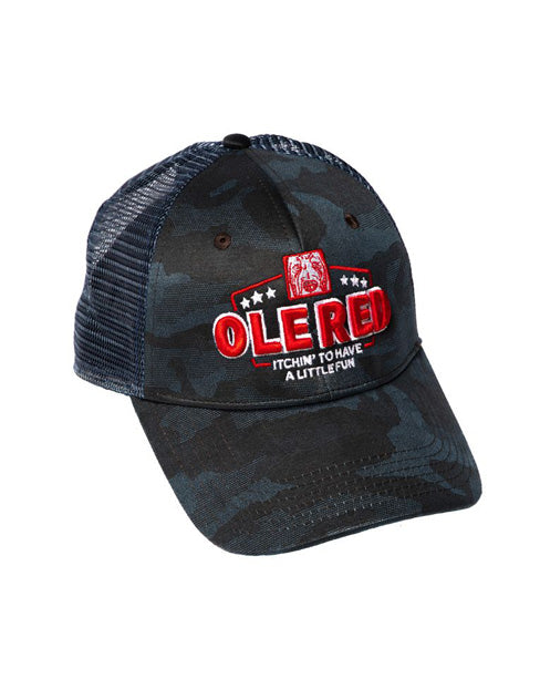 Ole Red Blue Camo Mesh Hat