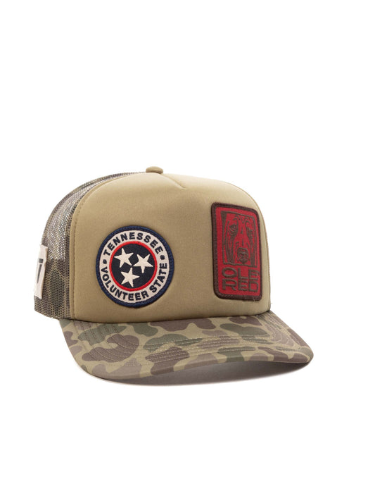 Ole Red Camo Tri-Star Foam Trucker Hat