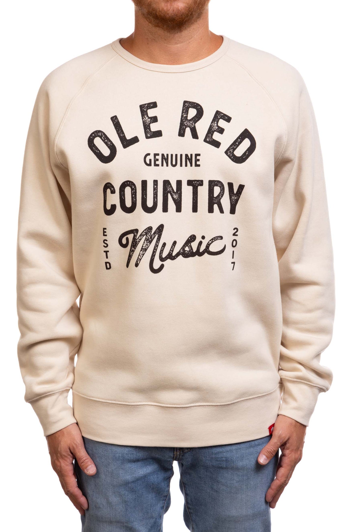 Ole Red Cream Crew Neck Sweatshirt