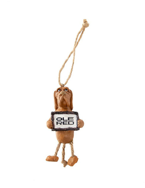 Ole Red Dangle Leg Ornament