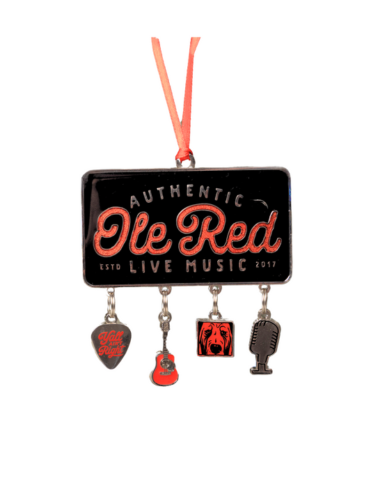Ole Red Dangling Charm Ornament