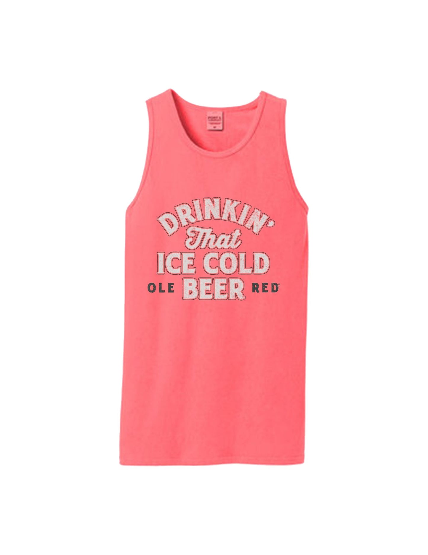 Ole Red Drinkin' That Ice Cold Beer Tank