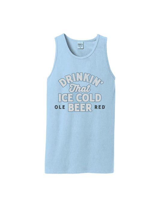 Ole Red Drinkin' That Ice Cold Beer Tank