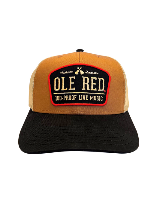 Ole Red Nashville 100 Proof Live Music Tri-Color Hat