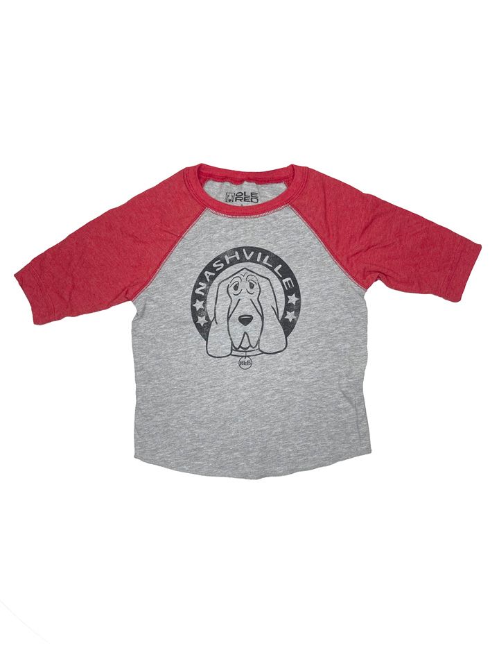 Ole Red Nashville Toddler Dog Raglan