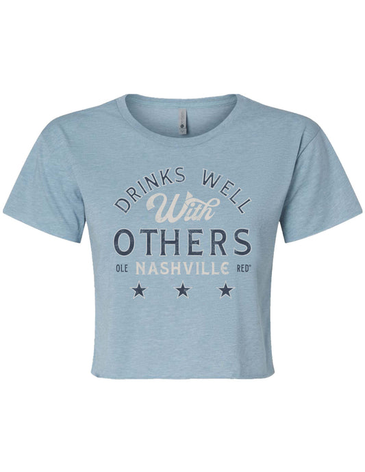 Ole Red Nashville Women's Drinks Well With Others Cropped T-Shirt