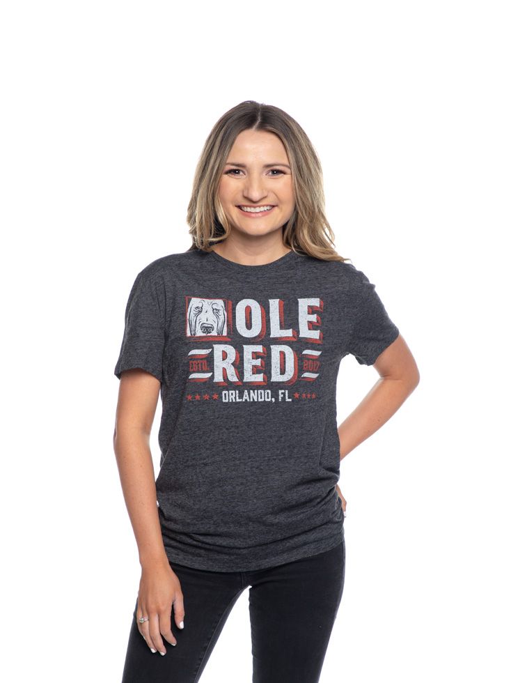 Ole Red Orlando Unisex Block Type Logo T-Shirt