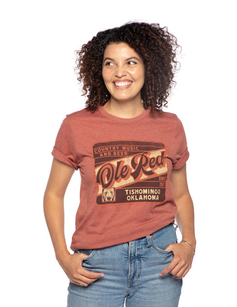 Ole Red Tishomingo Beer Label T-Shirt