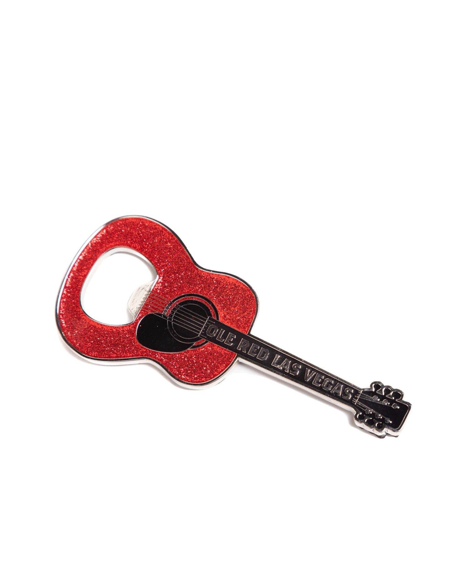 Ole Red Vegas Glitter Guitar Magnetic Bottle Opener