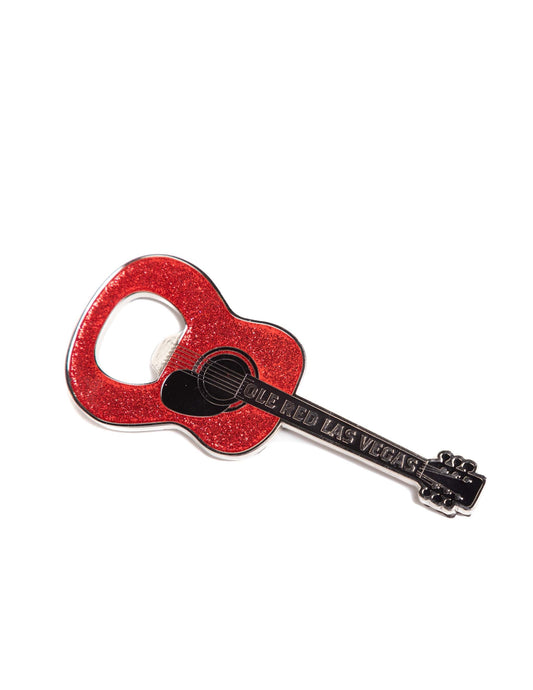 Ole Red Vegas Glitter Guitar Magnetic Bottle Opener