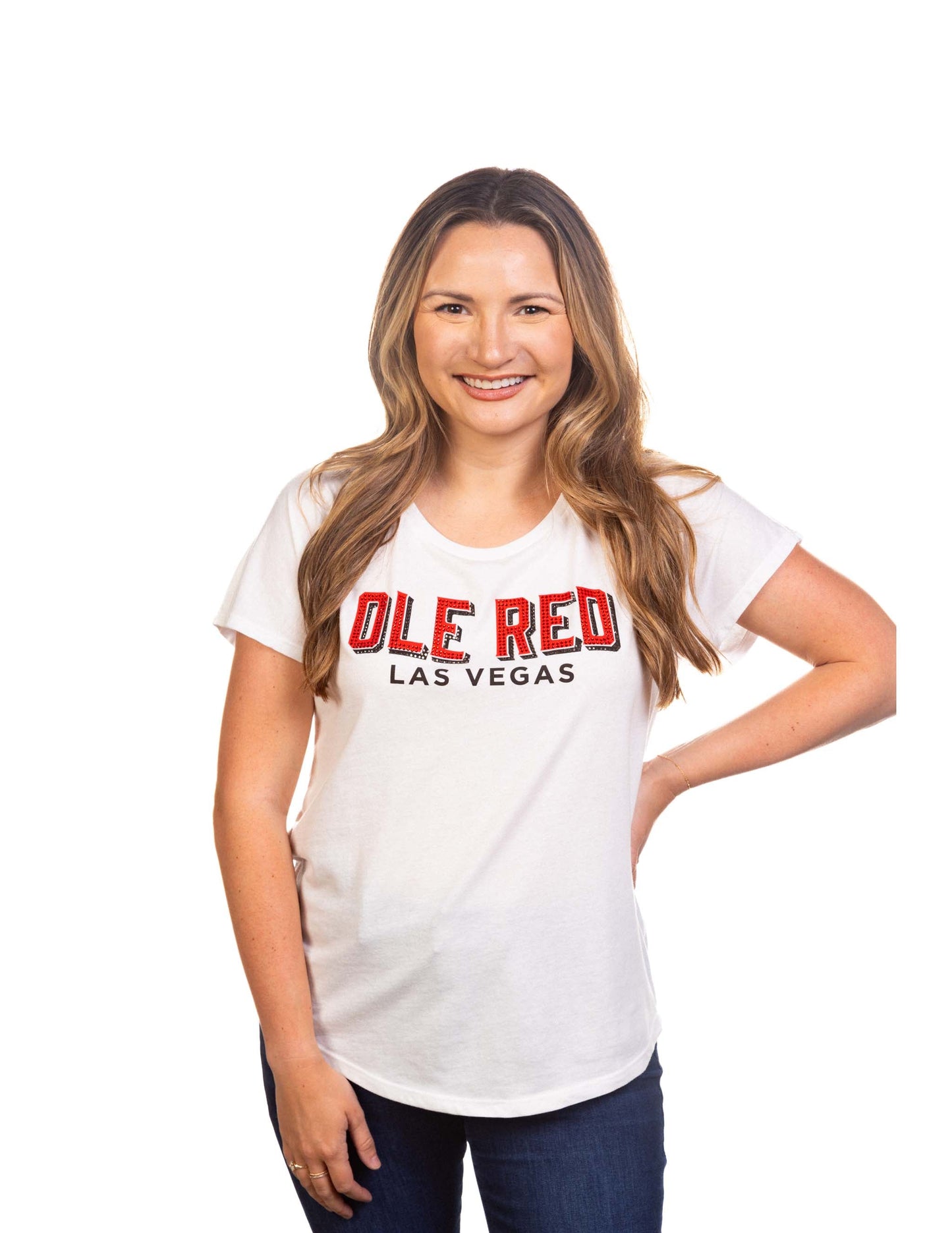 Ole Red Vegas Red Rhinestone Bling T-Shirt