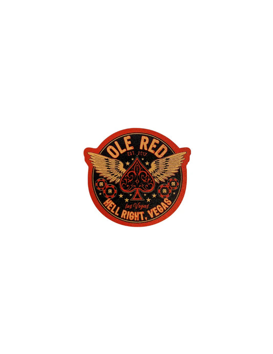 Ole Red Vegas Spade Wings Magnet