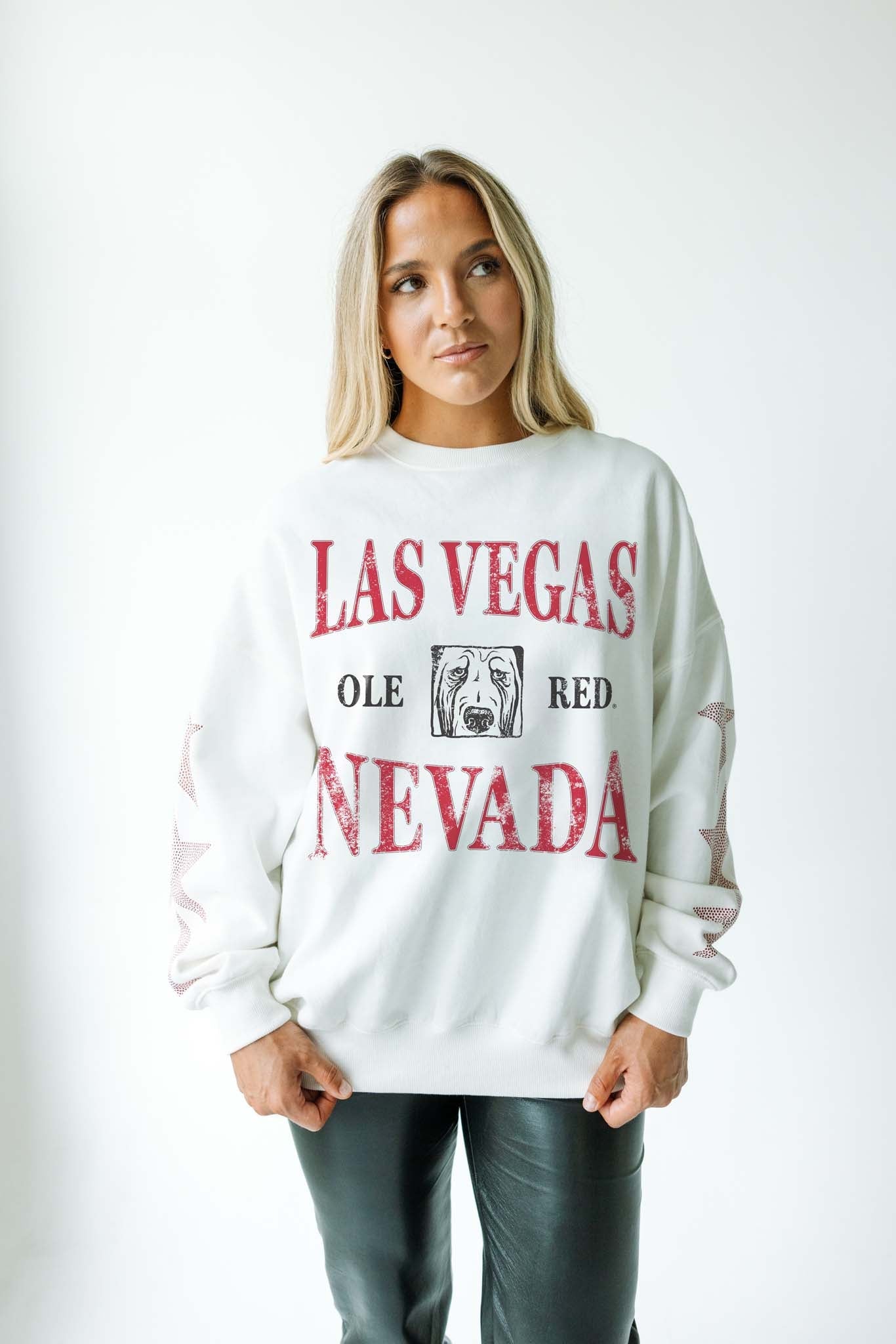 Ole Red Vegas Women's Star Studded Crew