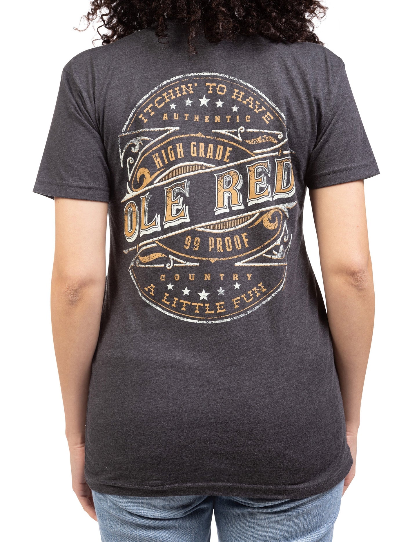 Ole Red Whiskey Label Logo T-Shirt