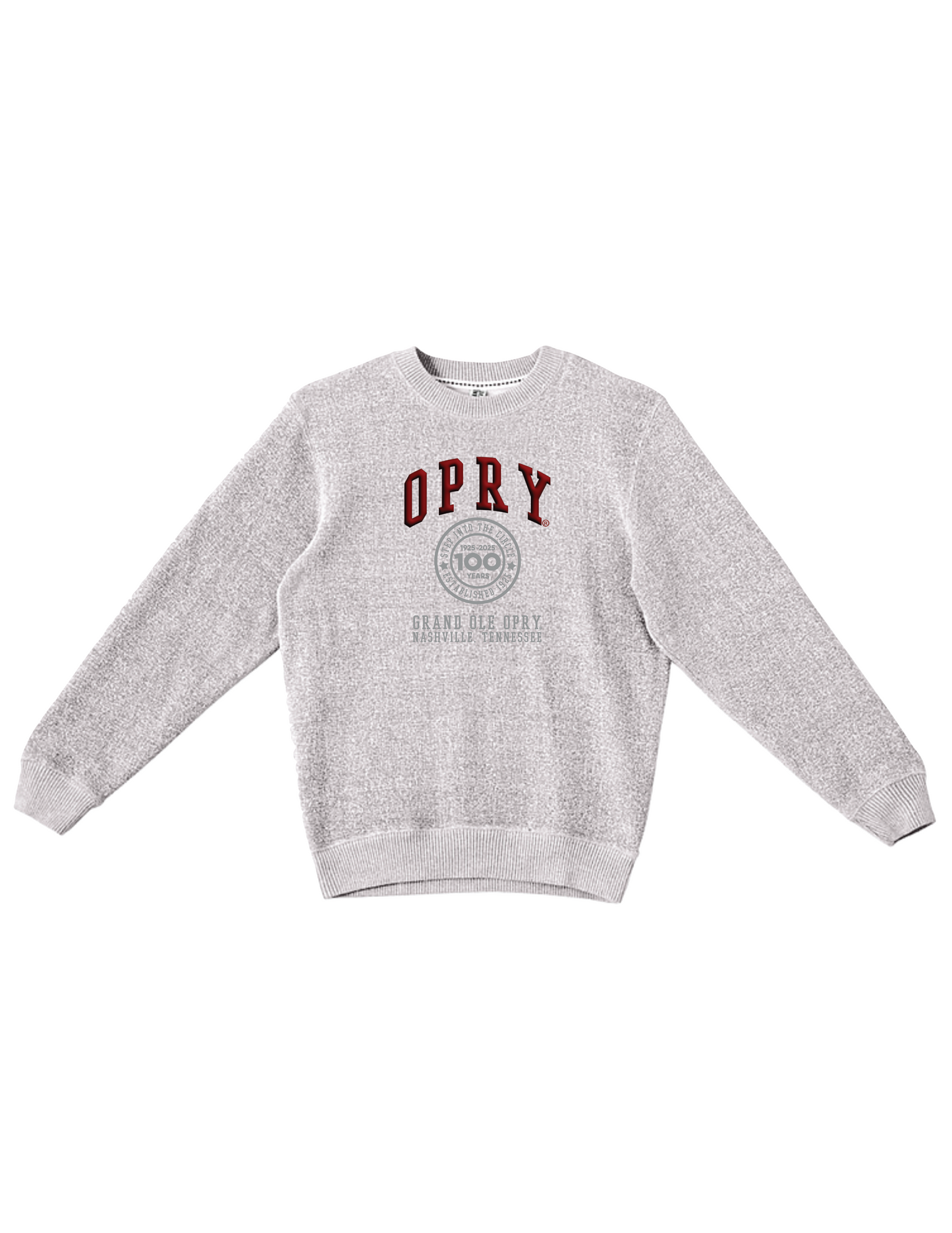 Opry 100 Collegiate Embroidered Crew