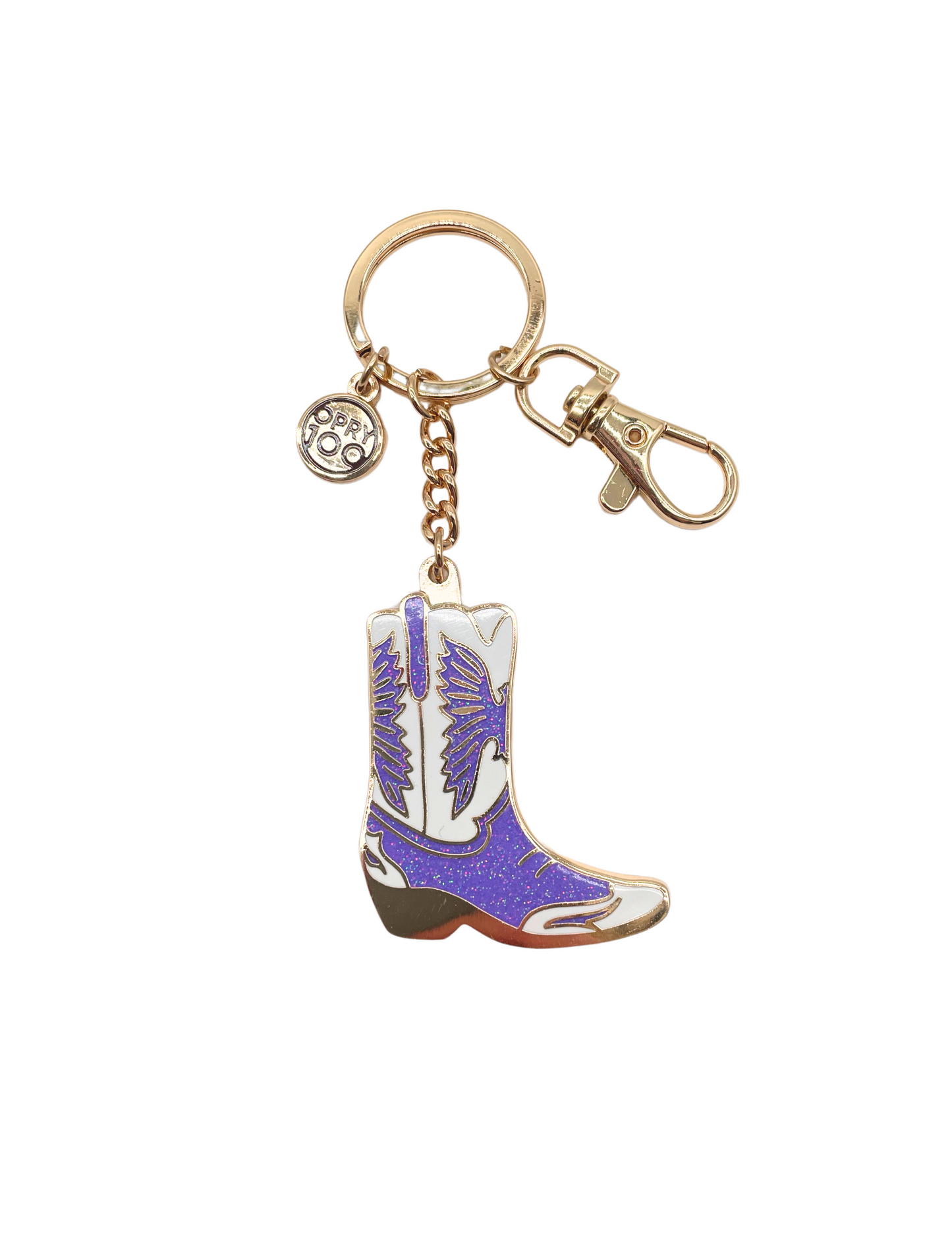 Opry 100 Shimmer Boot Keychain