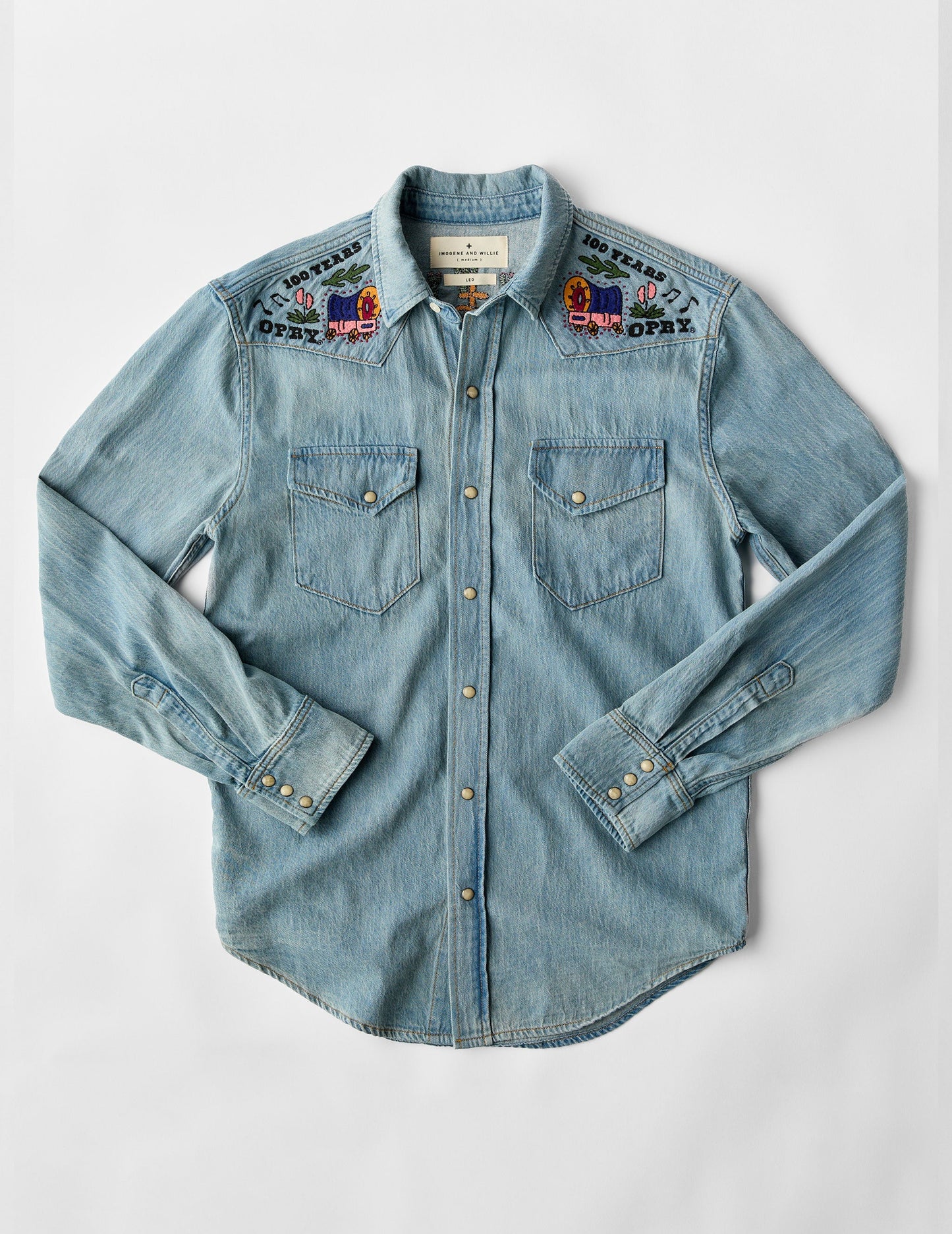 Opry Imogene + Willie Embroidered Denim Shirt