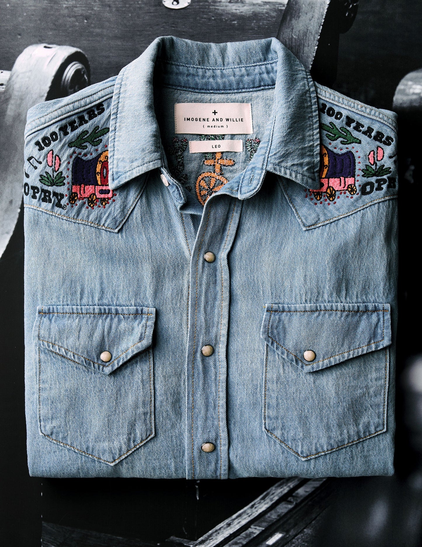 Opry Imogene + Willie Embroidered Denim Shirt