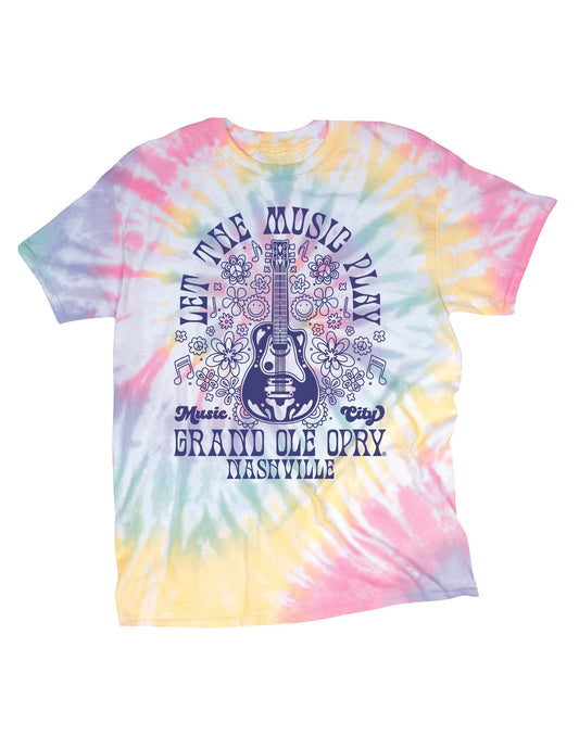 Opry Let the Music Play Tie Dye Youth T-Shirt