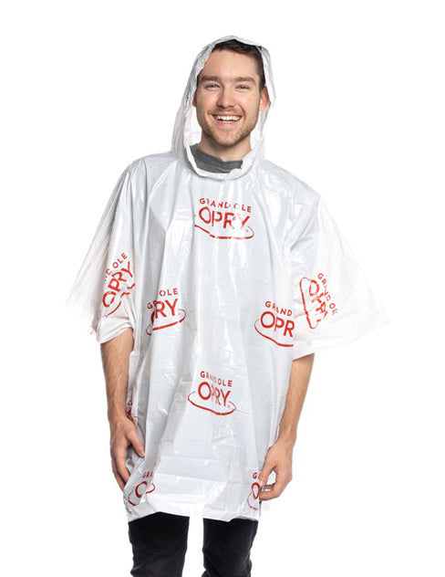 Opry Logo White Poncho