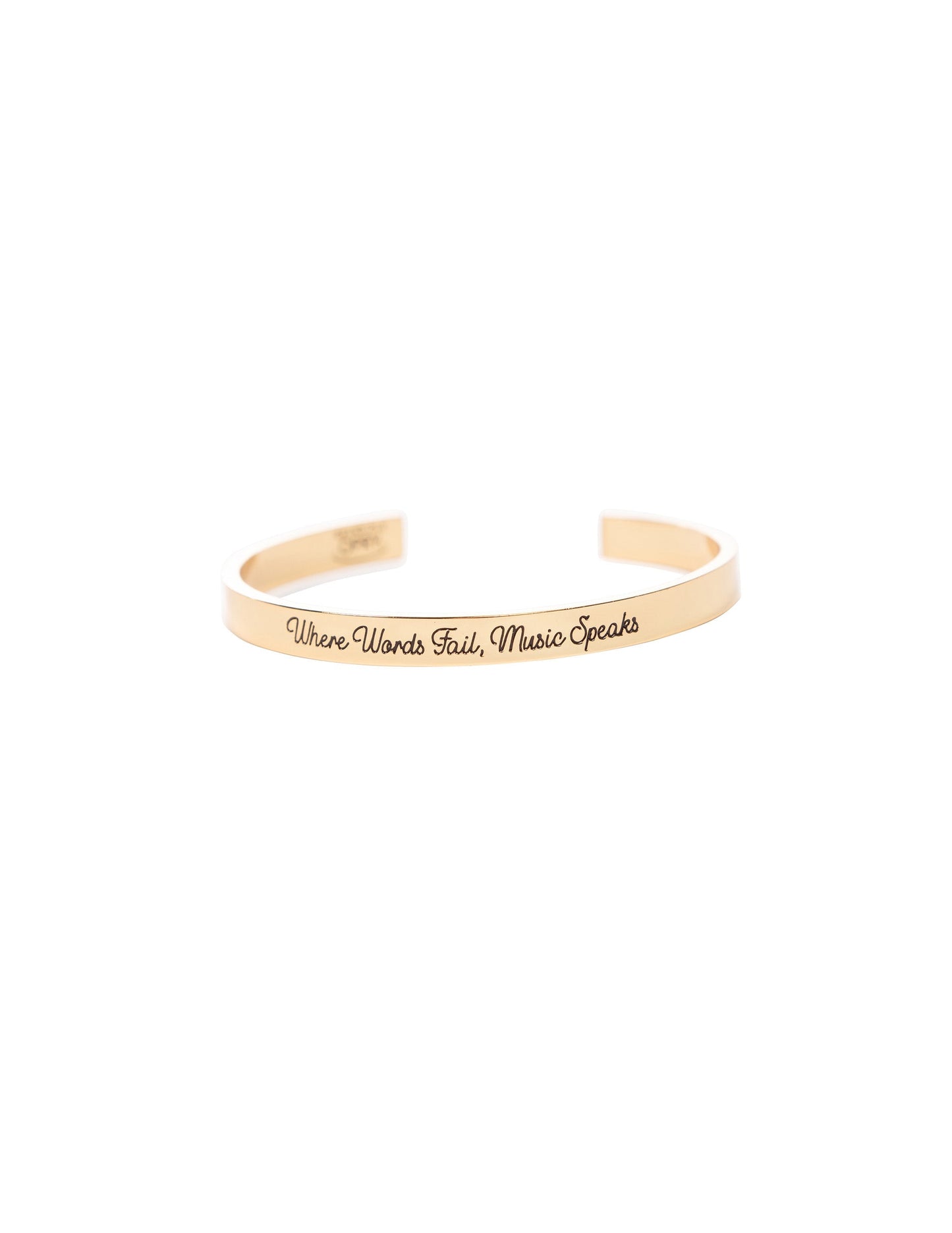 Opry Music Speaks Gold Cuff Bracelet