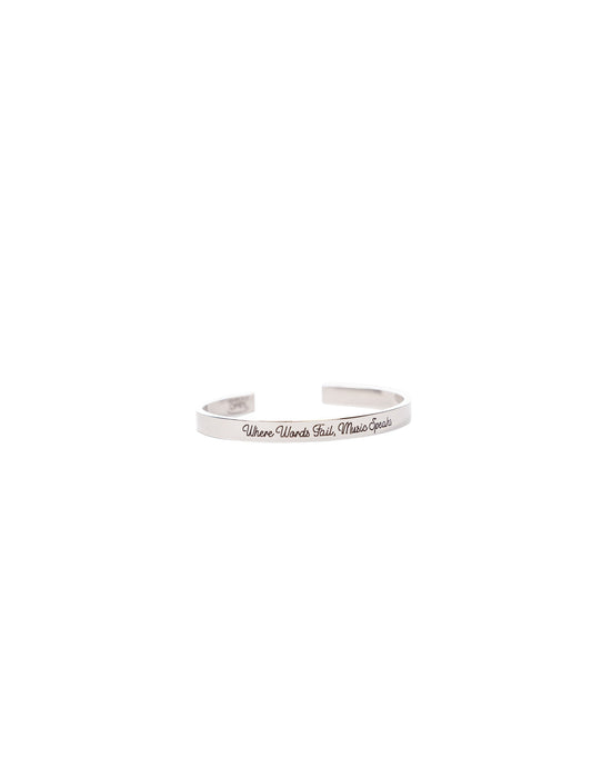 Opry Music Speaks Silver Cuff Bracelet
