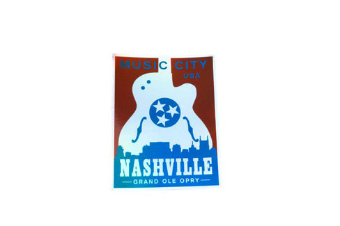Opry Nashville Guitar Sticker