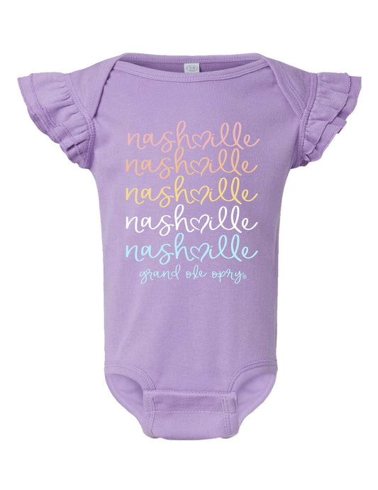 Opry Nashville Ruffle Onesie