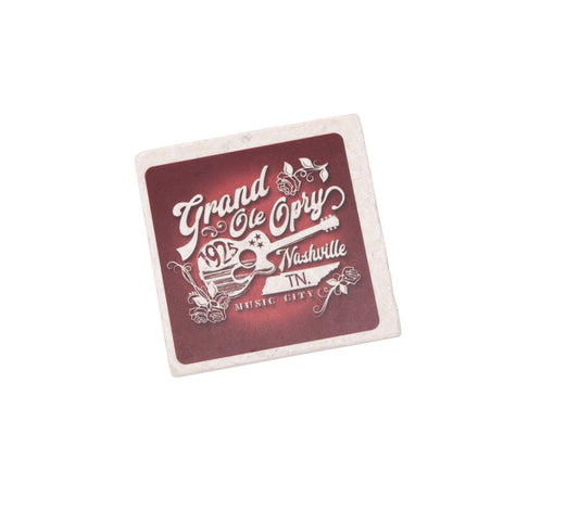 Opry Rose Guitar Stone Coaster