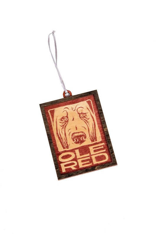 Ole Red Wood Framed Logo Ornament