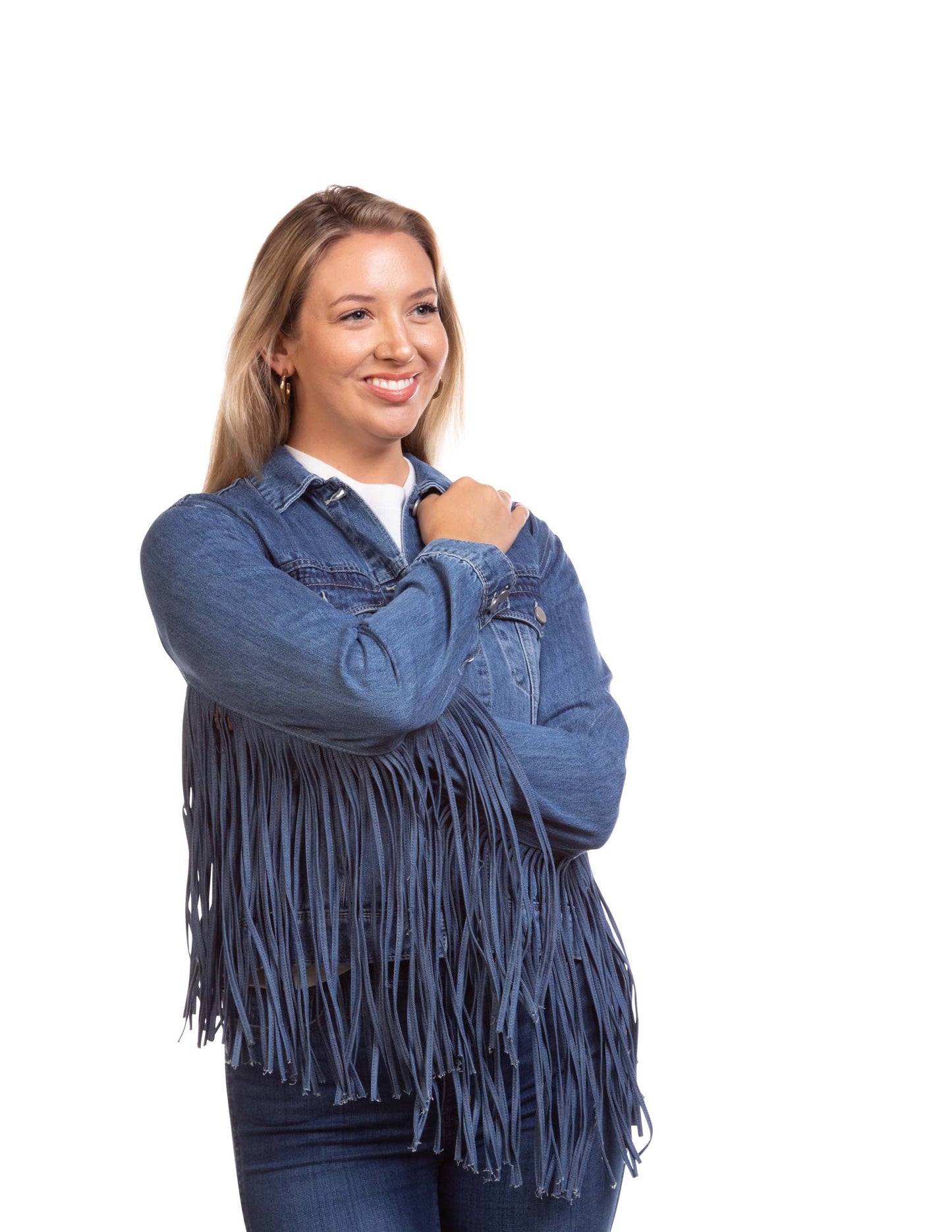 Women's Fringe Denim Jacket