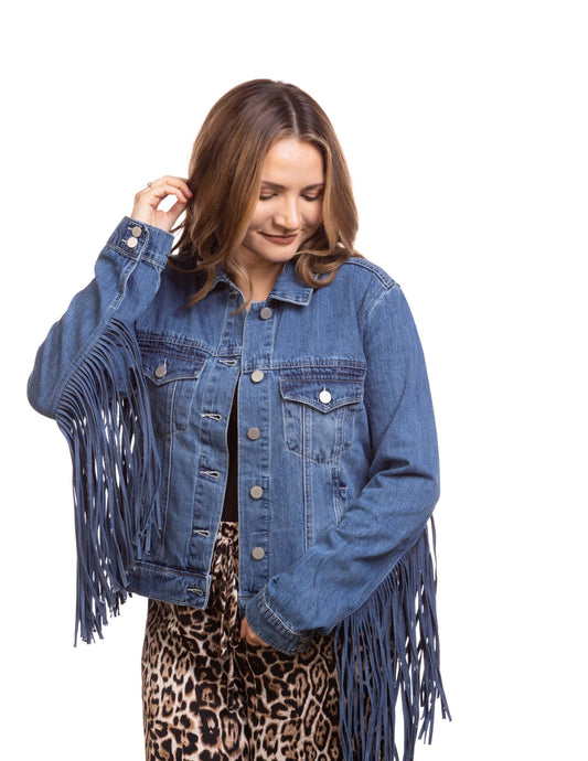 Women's Fringe Denim Jacket