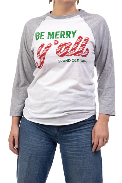 Opry Be Merry Y'all Unisex Raglan-