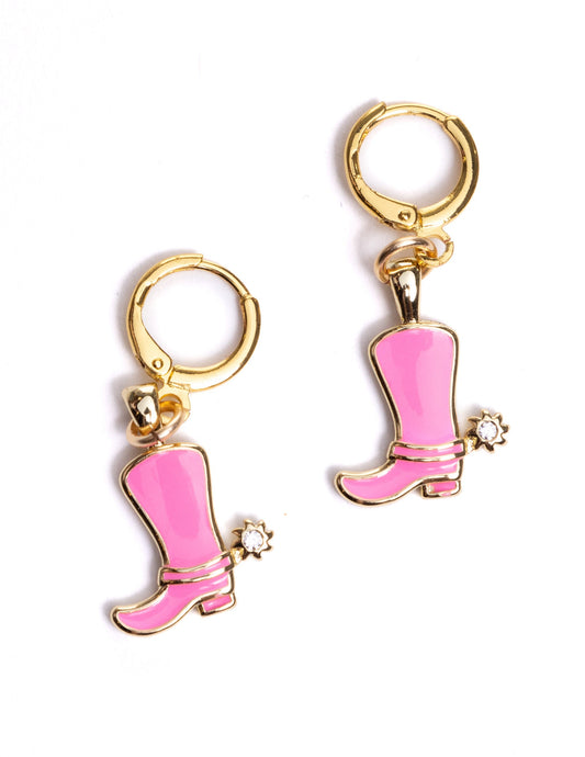 Pink Cowboy Boot Huggies