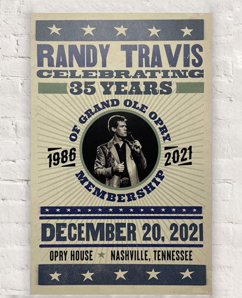 Randy Travis 35th Anniversary Poster