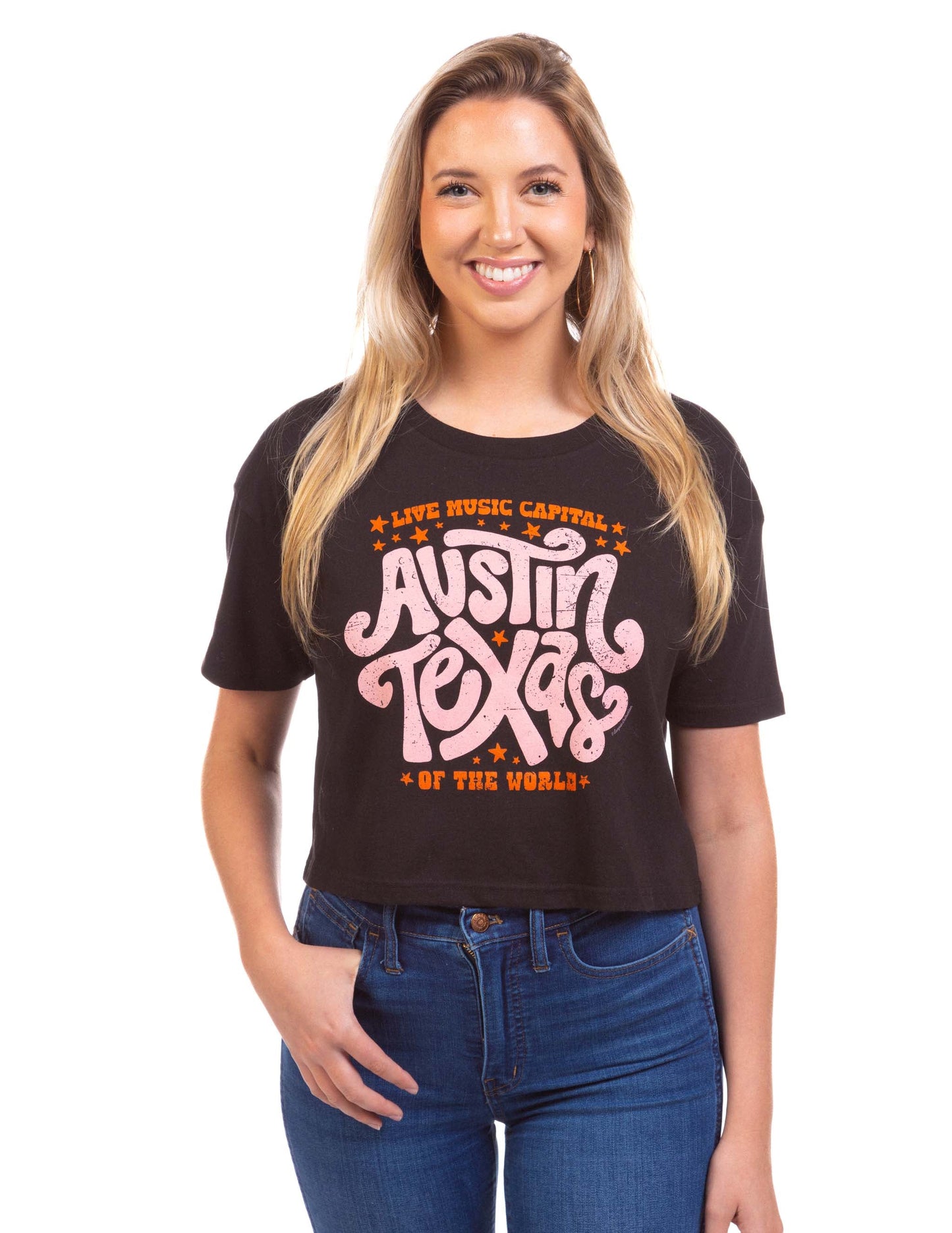 Retro Austin Cropped T-Shirt