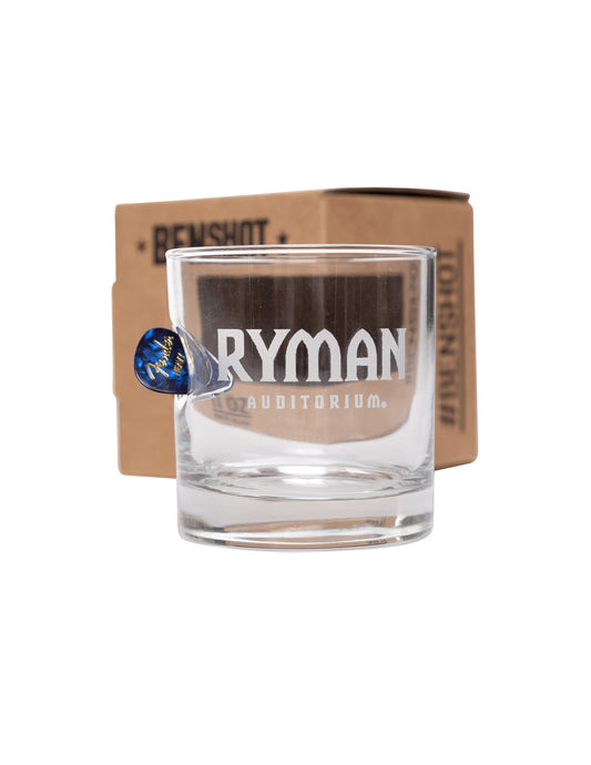 Ryman Benshot Guitar Pick Rocks Glass