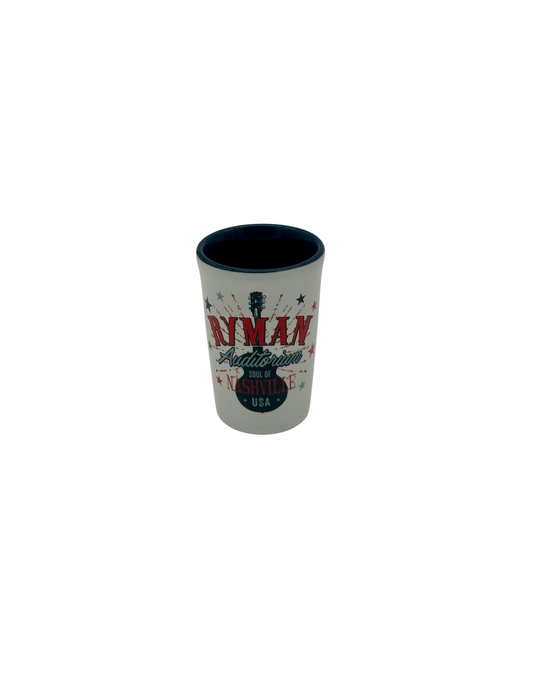 Ryman Guitar Americana Shot Glass
