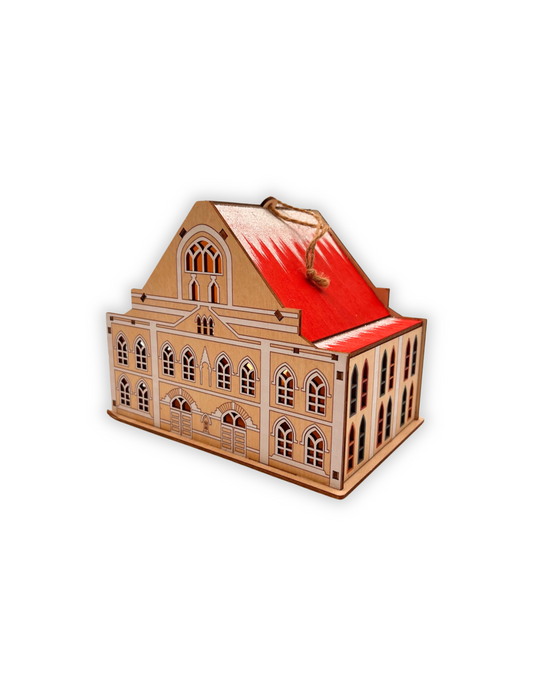 Ryman LED Light Up Wooden Building Collectors Ornament