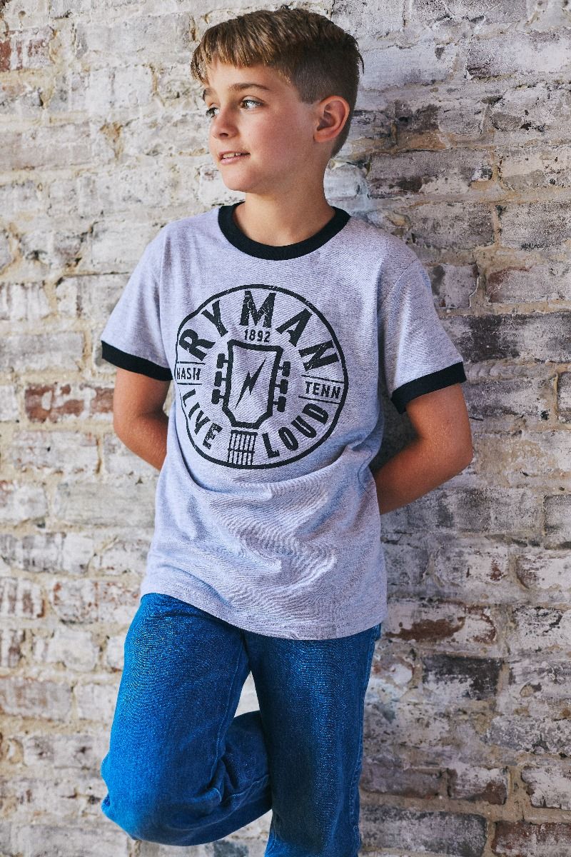 Ryman Live Loud Youth Ringer T-Shirt
