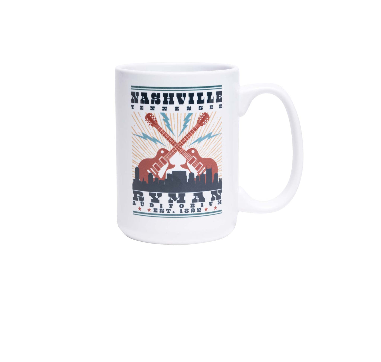 Ryman Nashville Skyline Coffee Mug