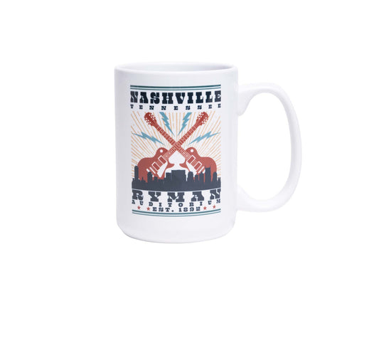 Ryman Nashville Skyline Coffee Mug