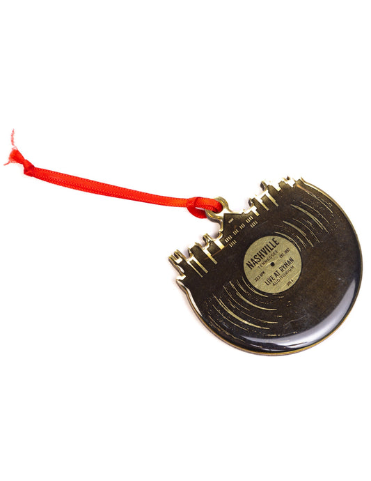 Ryman Nashville Skyline Record Ornament