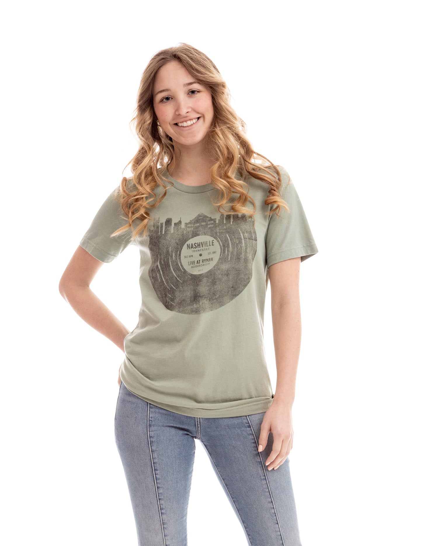 Ryman Nashville Skyline Record T-Shirt